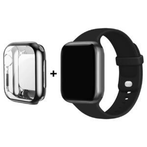 2pcs Silicone Watchband & Case Compatible With Apple Watch